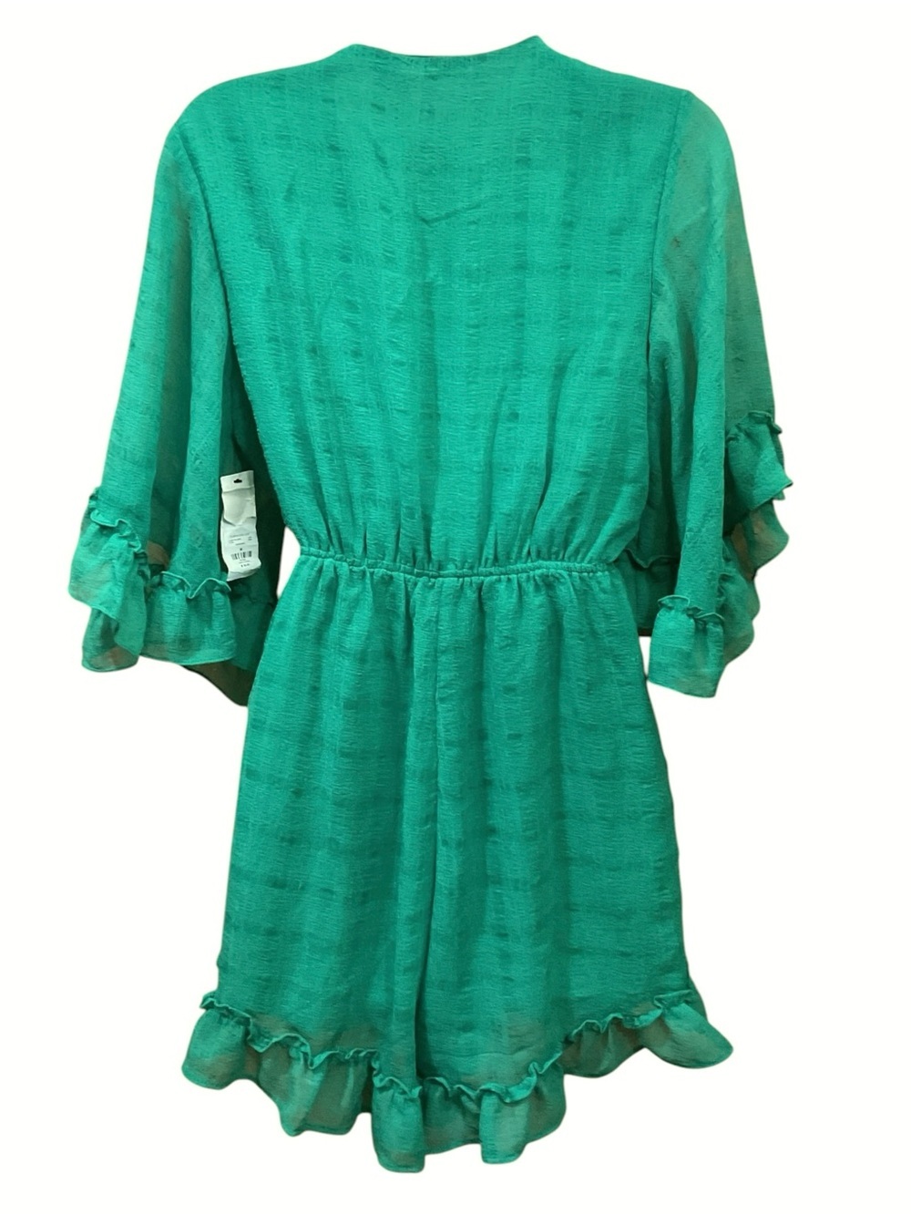 NWT Mi Ami Kima Kelly Green Front Tie Cutout Romper Size M - Picture 6 of 8